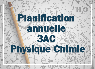 Planification annuelle 3AC Physique Chimie