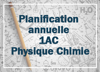 Planification Annuelle 1AC Physique Chimie